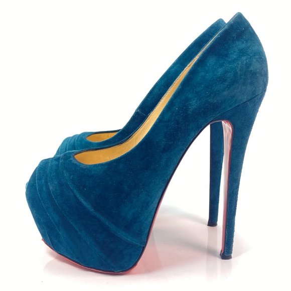 Christian Louboutin Shoes - 🎄❄️WINTER SALE☃️🥂⛔️NO OFFERS⛔ Christian Louboutin Drapesse 160 Teal Heels 39